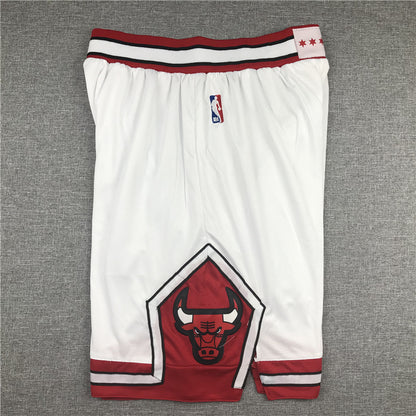 Men's Chicago Bulls White Basketball Shorts