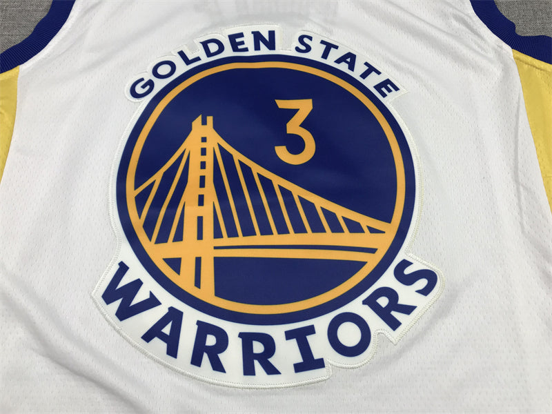 Men's Golden State Warriors Jordan Poole #3 White 2022/23 Swingman Jersey - Association Edition