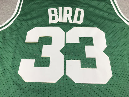 Men's Boston Celtics Larry Bird Green 1985-86 Hardwood Classics Swingman Jersey