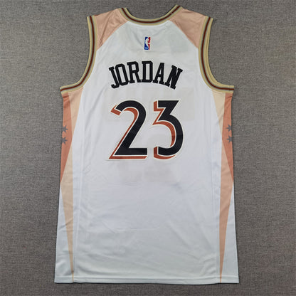 Men's Chicago Bulls Michael Jordan #23 White 2024/25 Swingman Player Jersey - City Edition