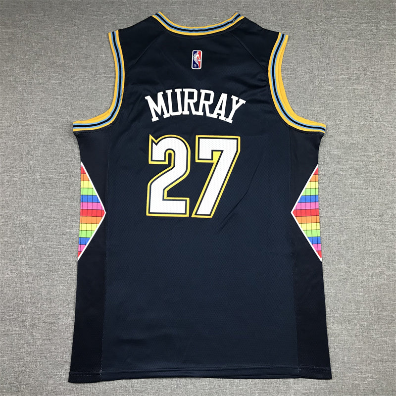 Men's Denver Nuggets Jamal Murray Navy 2021/22 Swingman Jersey - City Edition