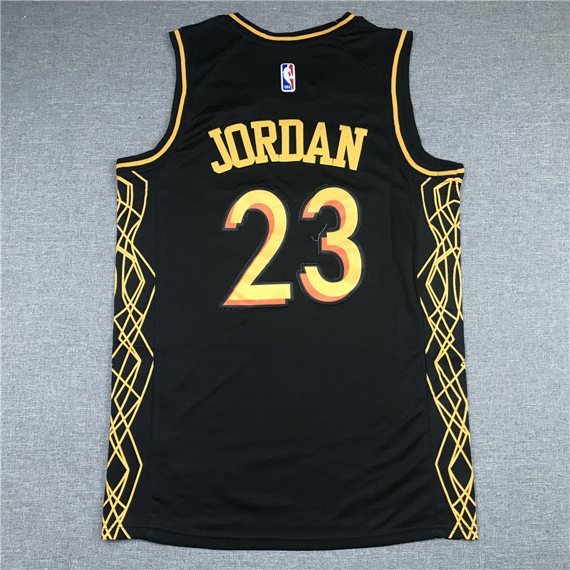 Men's Chicago Bulls Michael Jordan Black Classics Swingman Jersey - City Edition