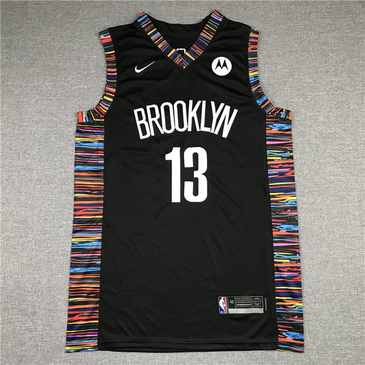 Men's Brooklyn Nets James Harden #13 NBA Black Fashion Jersey - City Edition