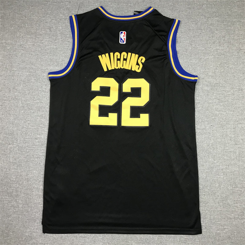 Men's Golden State Warriors Andrew Wiggins #22 City Edition Black Classic Jersey