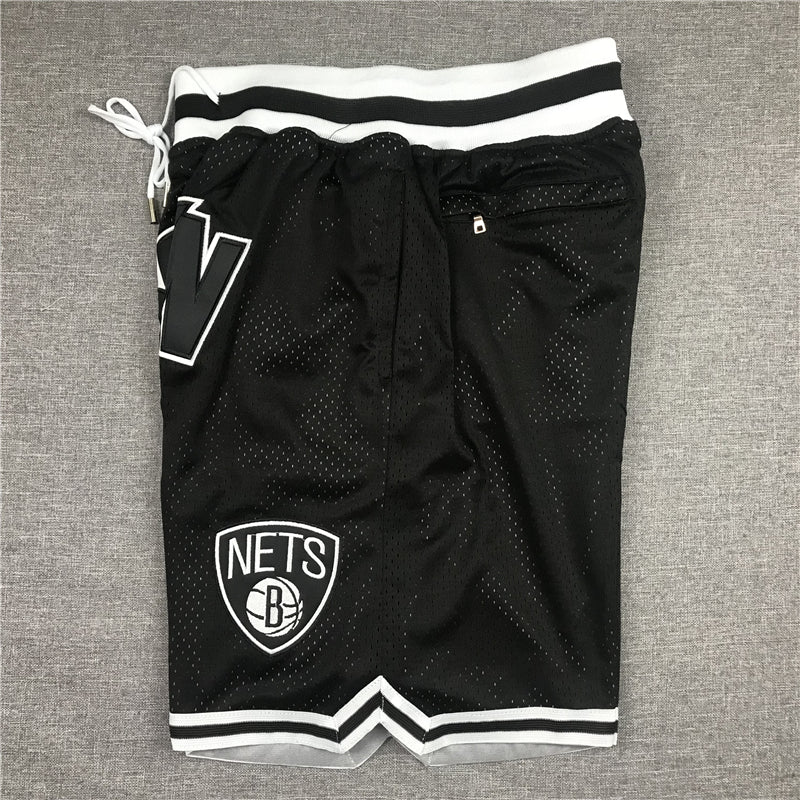 Men's Brooklyn Nets Black Basketball Retro Shorts