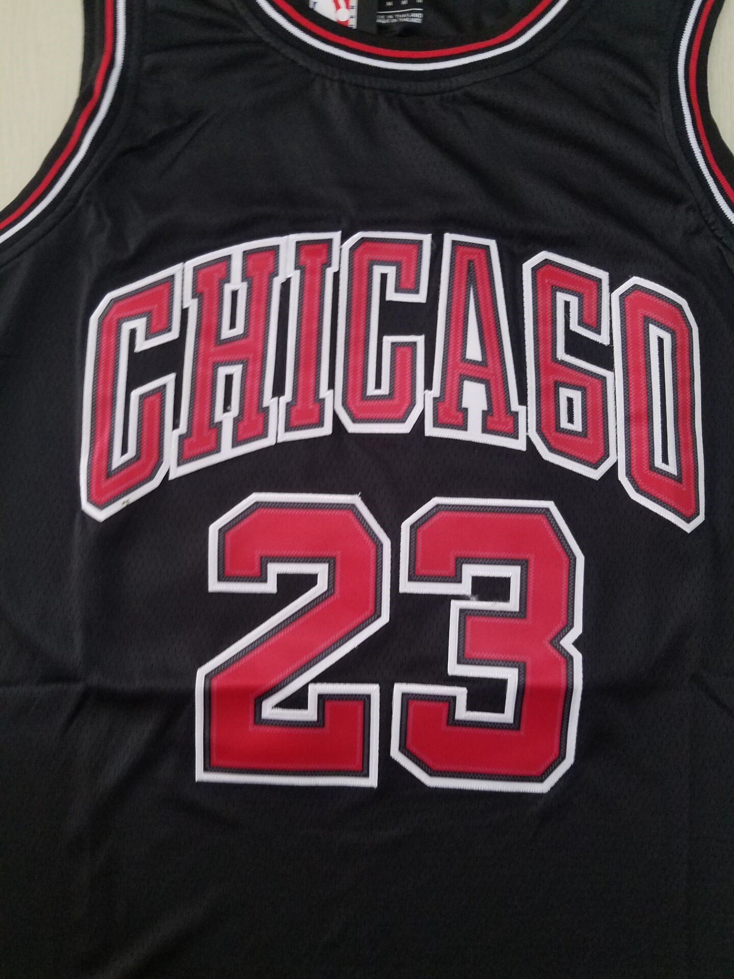 Men's Chicago Bulls Michael Jordan #23 Black Fast Break Replica Player Jersey