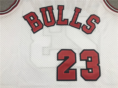 Men's Chicago Bulls Michael Jordan White 1984-85 Hardwood Classics Jersey