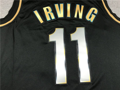 Men's Brooklyn Nets Kyrie Irving Black 2020/21 Swingman Player Jersey