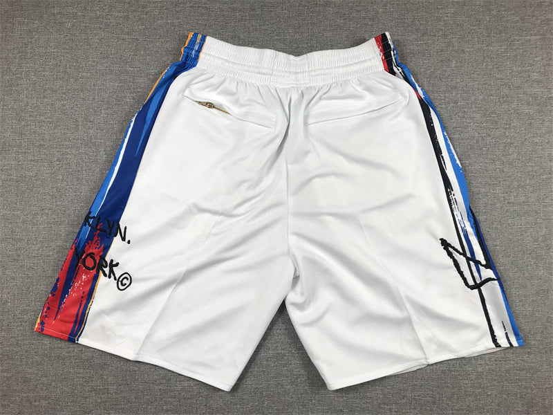 Men's Brooklyn Nets White 2022/23 Basketball Shorts City Edition