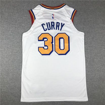 Men's Golden State Warriors Stephen Curry #30 White Classic Player Jersey