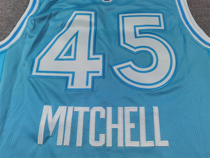 Men's Cleveland Cavaliers Donovan Mitchell #45 Light Blue 2024/25 Swingman Jersey - City Edition