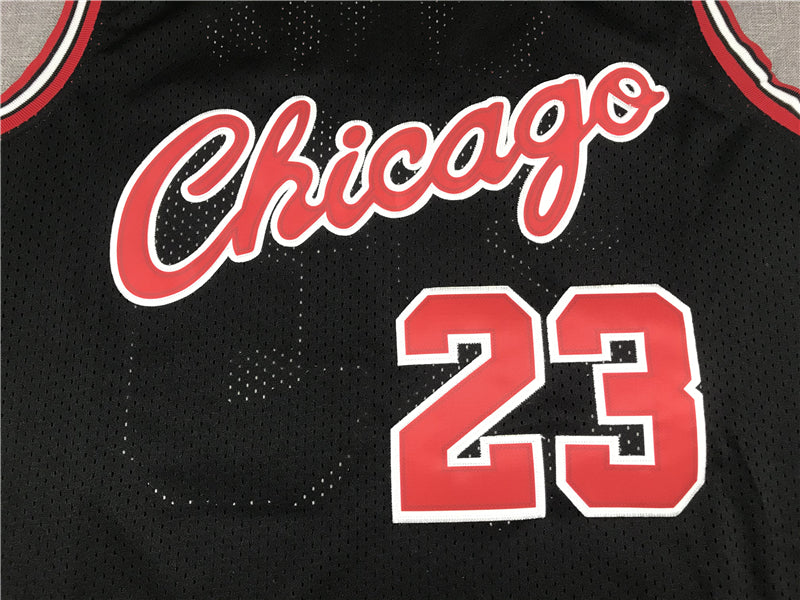 Men's Chicago Bulls Michael Jordan #23 Black 1997-98 Authentic Player Jersey