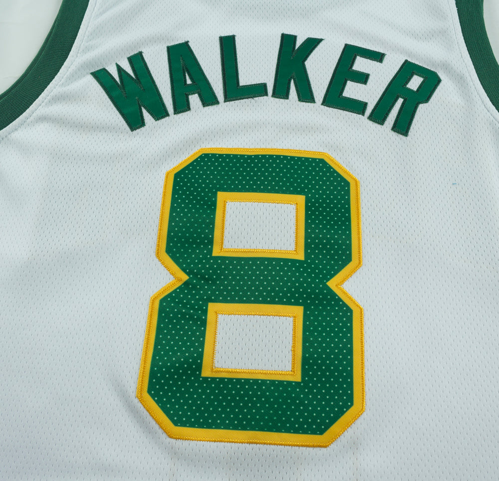 Men's Boston Celtics Kemba Walker #8 White Game Jersey