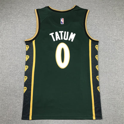 Men's Boston Celtics Jayson Tatum #0 Green 2022/23 Swingman Jersey - City Edition