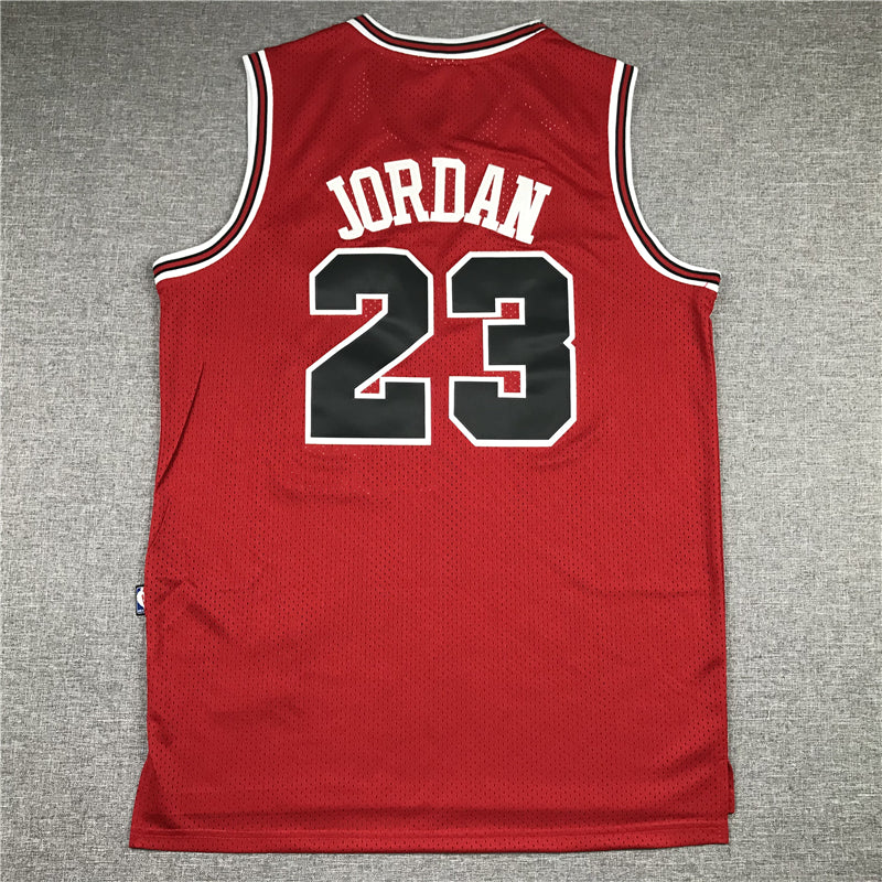 Men's Chicago Bulls Michael Jordan Red 1984-85 Hardwood Classics Jersey