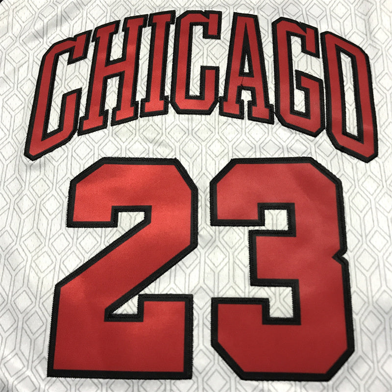 Men's Chicago Bulls Michael Jordan #23 White 2022/23 Swingman Jersey - City Edition