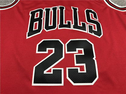 Men's Chicago Bulls Michael Jordan #23 Red Fast Break Replica Player Jersey