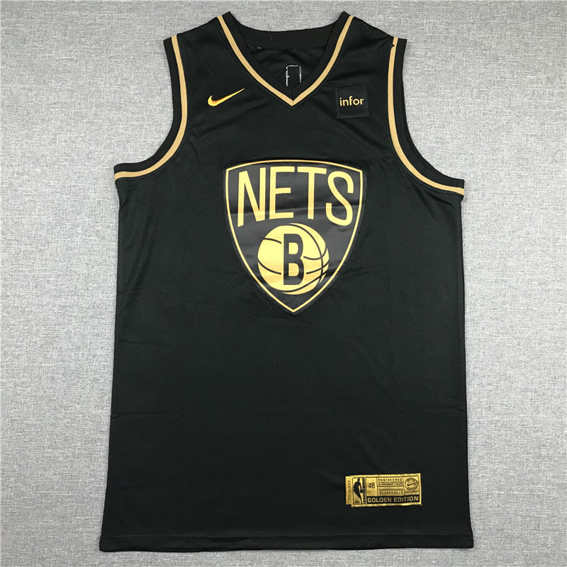 Men's Brooklyn Nets Kyrie Irving #11 NBA Black Swingman Player Jersey