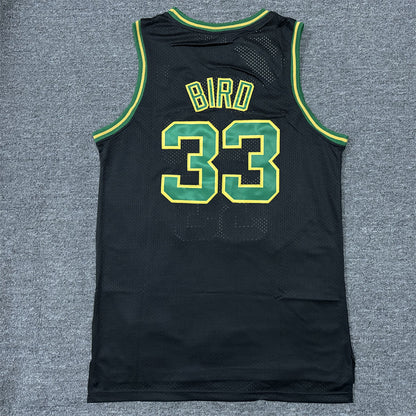 Men's Boston Celtics Larry Bird #33 Black 1985/86 Hardwood Classics Swingman Jersey