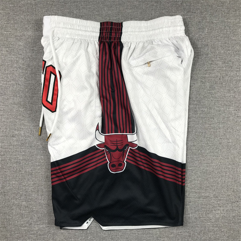 Men's Chicago Bulls White City Edition Basketball Shorts