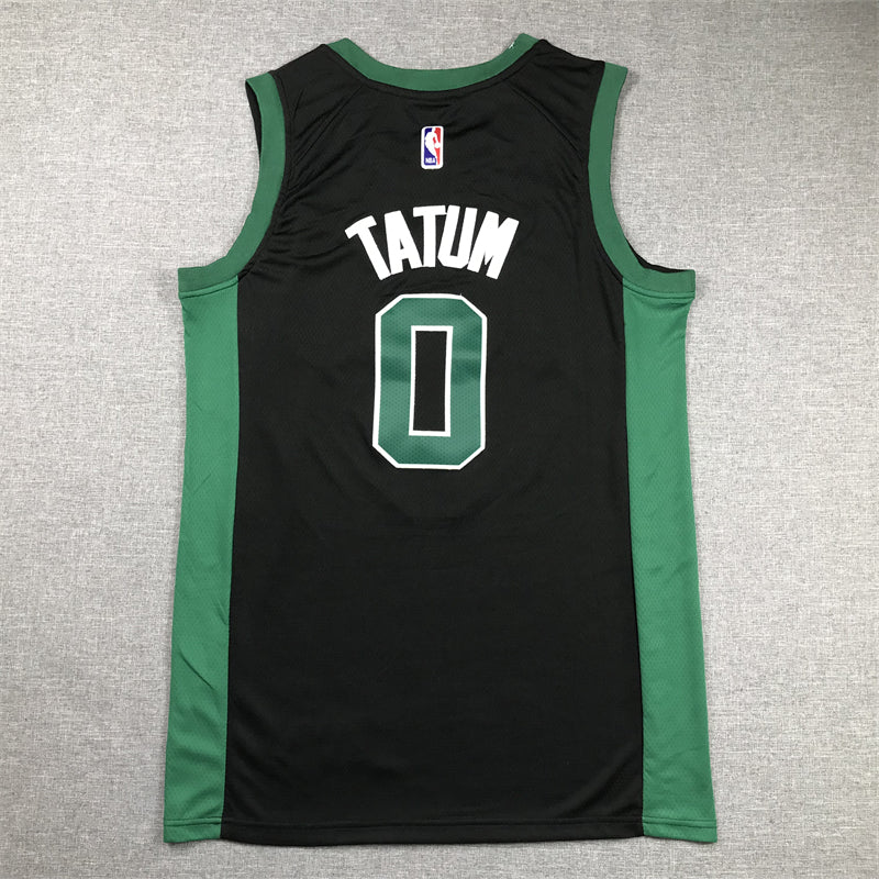 Men's Boston Celtics Jayson Tatum #0 Black 2022/23 Statement Edition Swingman Jersey