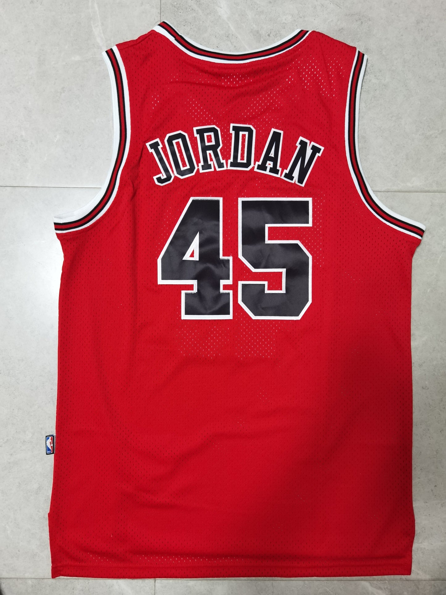 Men's Chicago Bulls Michael Jordan #45 NBA Red Mitchell&Ness Swingman Jersey