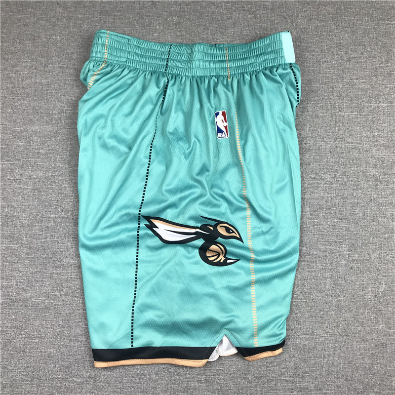 Men's Charlotte Hornets Teal Basketball Retro Shorts