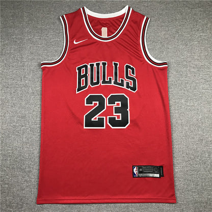 Men's Chicago Bulls Michael Jordan #23 Red Fast Break Replica Player Jersey