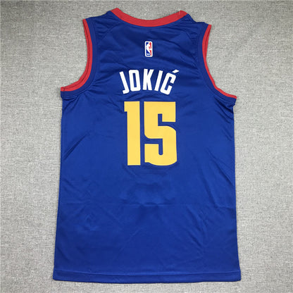 Men's Denver Nuggets Nikola Jokic #15 NBA Player Jersey - Retro Blue