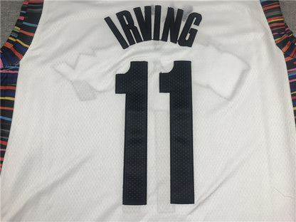 Men's Brooklyn Nets Kyrie Irving #11 White Swingman Jersey - City Edition