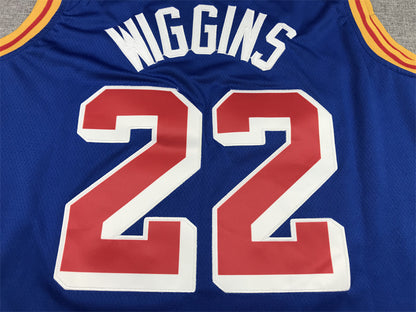 Men's Golden State Warriors Andrew Wiggins #22 Blue Swingman Jersey