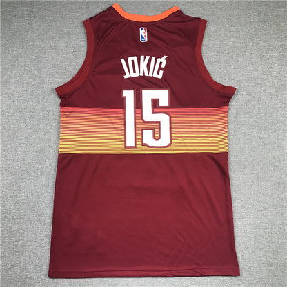 Men's Denver Nuggets Nikola Jokic Red Swingman Player Jersey