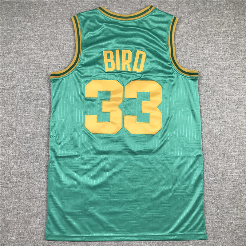 Men's Boston Celtics Larry Bird 1985-86 Green Hardwood Classics Swingman Jersey