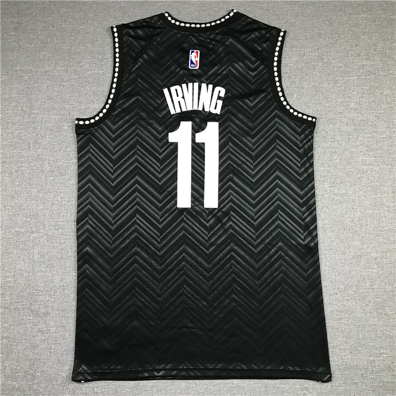 Men's Brooklyn Nets Kyrie Irving #11 Black 2020/21 Swingman Player Jersey