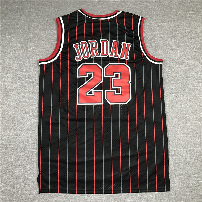 Men's Chicago Bulls Michael Jordan #23 Black Classics 1996-97 Authentic Jersey