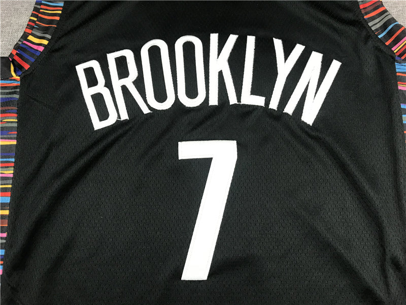 Men's Brooklyn Nets Kevin Durant #7 Black Swingman Jersey - City Edition