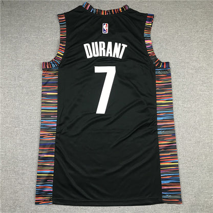 Men's Brooklyn Nets Kevin Durant #7 Black Swingman Jersey - City Edition