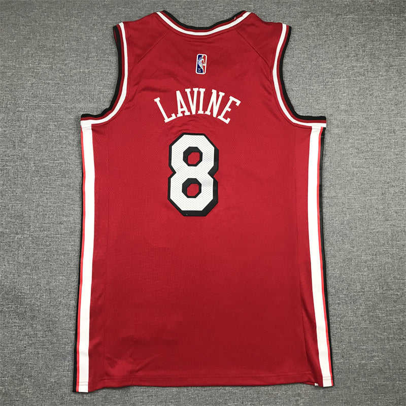 Men's Chicago Bulls Zach LaVine #8 Red 2021/22 Swingman Jersey