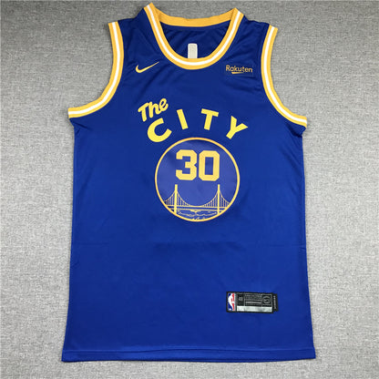 Men's Golden State Warriors Stephen Curry Blue 2020/21 Jersey - Classic Edition