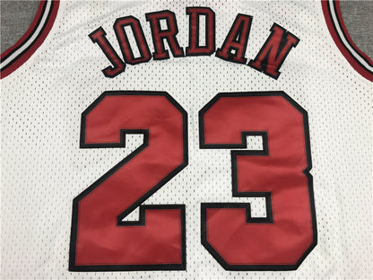 Men's Chicago Bulls Michael Jordan #23 White 1998 All Star Hardwood Classics Authentic Jersey