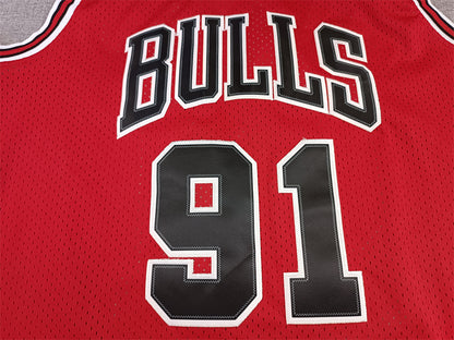 Men's Chicago Bulls Dennis Rodman Red 1997-98 Hardwood Classics Swingman Jersey