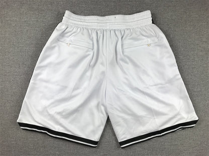 Men's Brooklyn Nets White Pocket Shorts