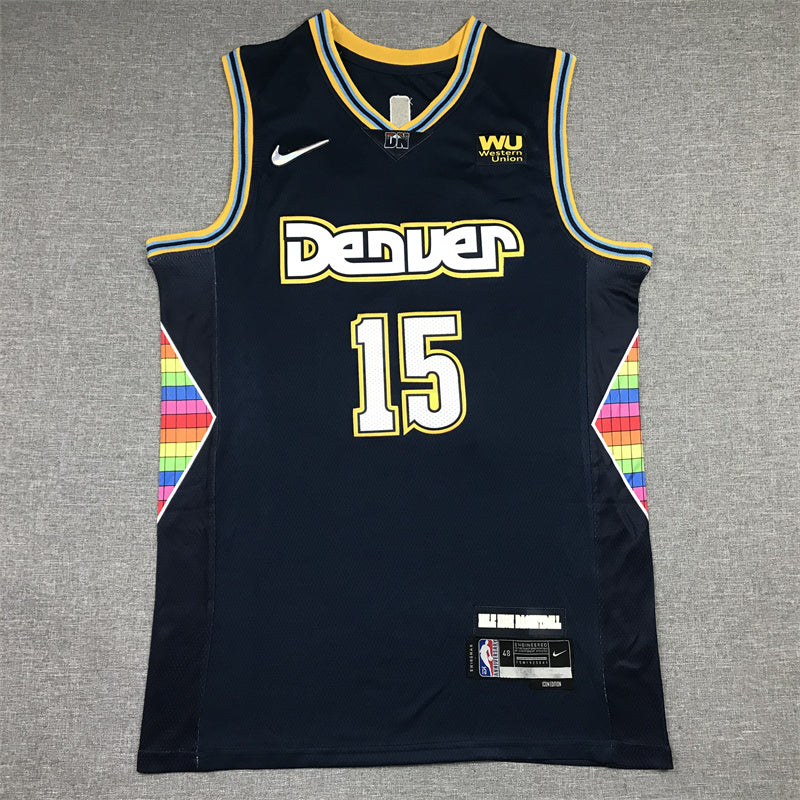 Men's Denver Nuggets Nikola Jokic Navy 2021/22 Swingman Jersey - City Edition