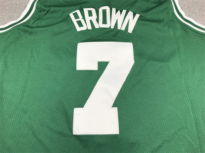 Men's Boston Celtics Jaylen Brown #7 Green 2022/23 Swingman Jersey - Icon Edition