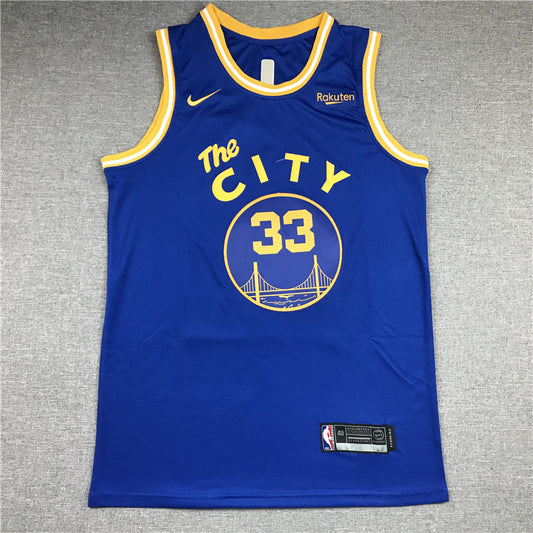 Men's Golden State Warriors James Wiseman #33 Blue Swingman Player Jersey