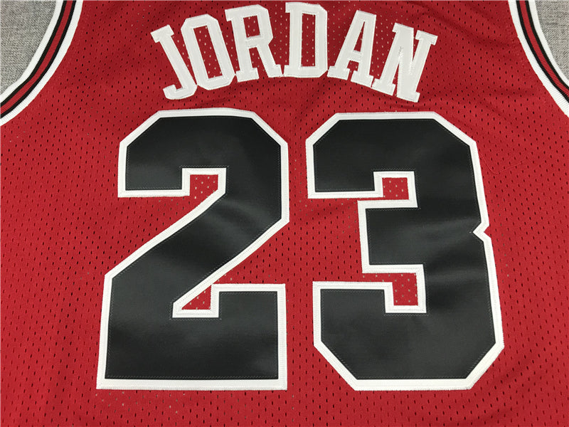 Men's Chicago Bulls Michael Jordan Red 1984-85 Hardwood Classics Jersey