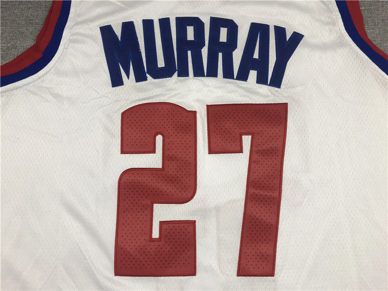 Men's Denver Nuggets Jamal Murray #27 White 2020/21 Swingman Player Jersey