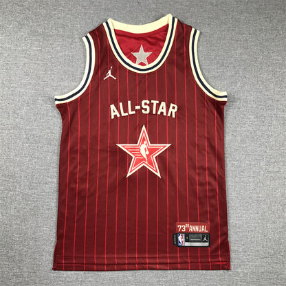 Men's Dallas Mavericks Luka Doncic #77 Red 2024 NBA All-Star Game Swingman Jersey