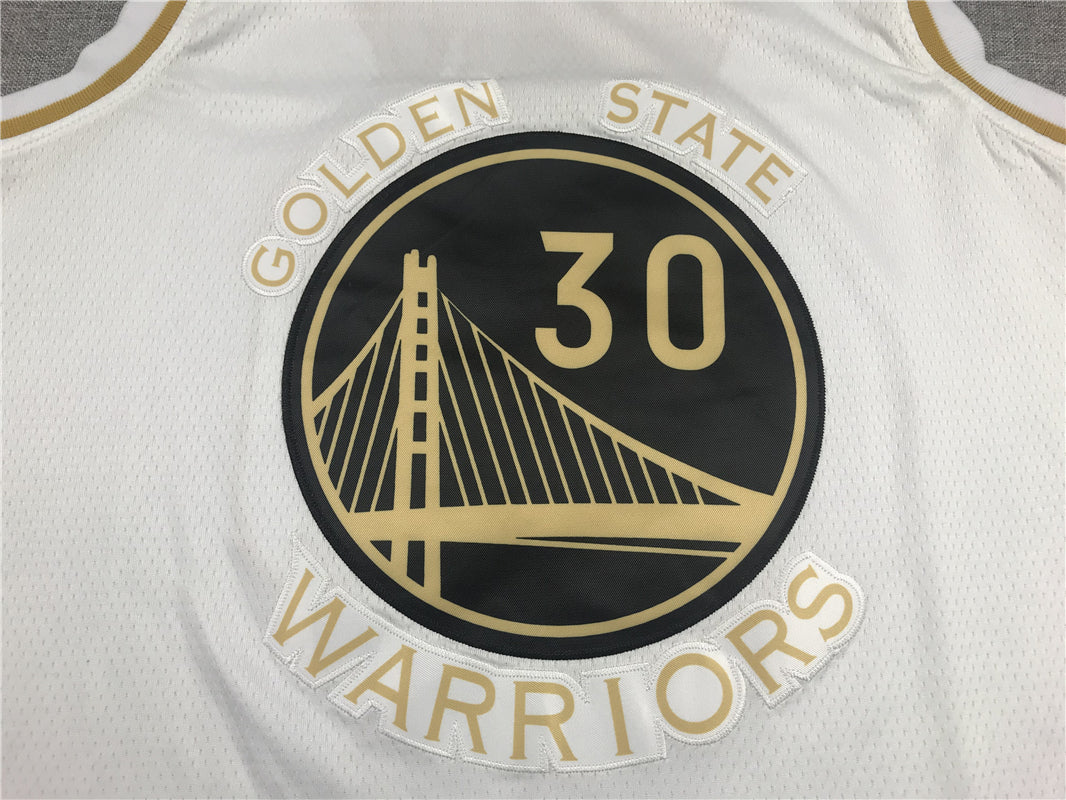 Men's Golden State Warriors Stephen Curry #30 White Swingman Jersey