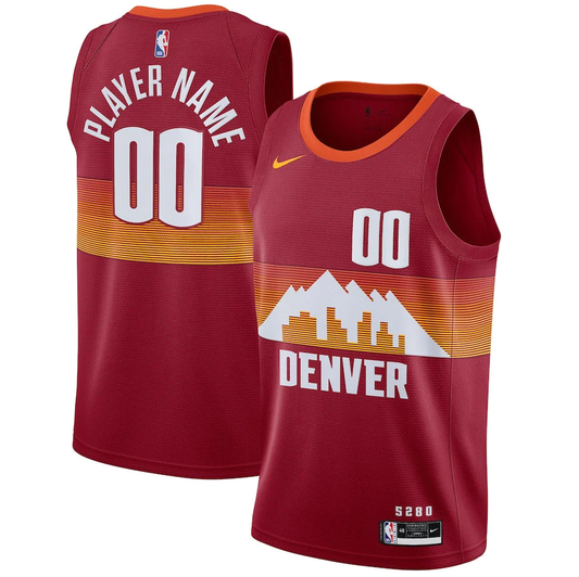 Men's Denver Nuggets Swingman Player Custom Jersey -City Edition